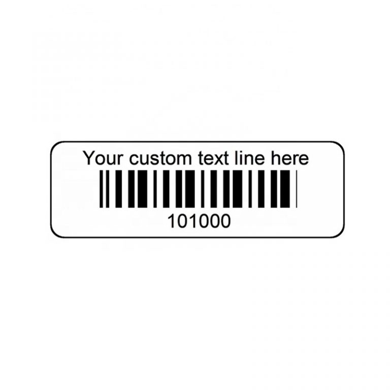 Sequential Serial Number Barcode Labels 1010