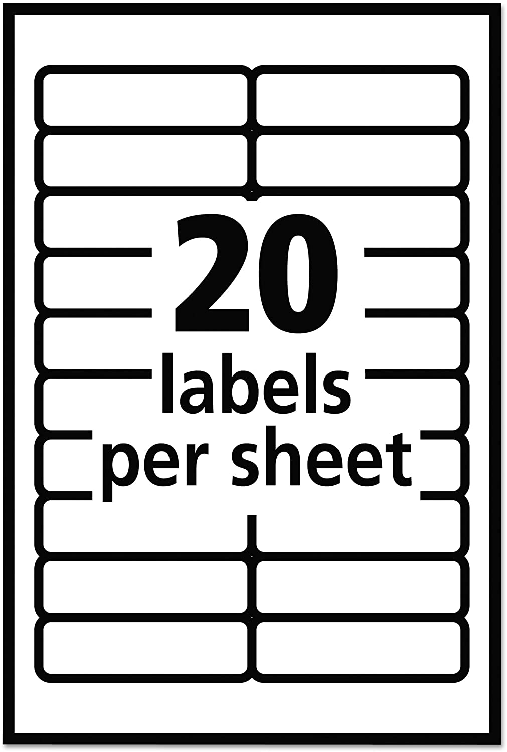 White Self-adhesive Removable Labels